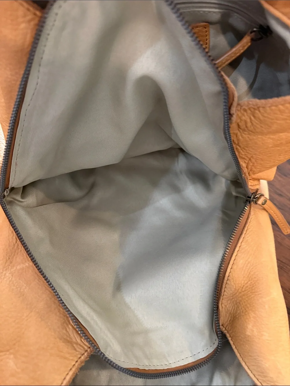 American Eagle Outfitters Light Tan Leather Tote